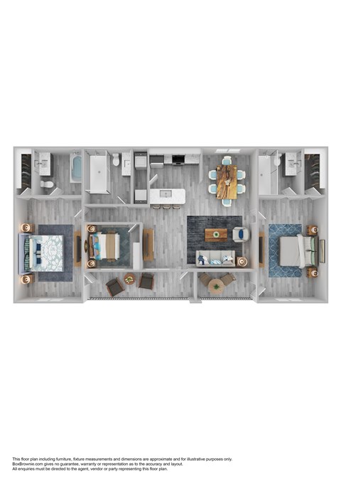 Floor plan for 3 beds, 3 baths, 1575 sqft