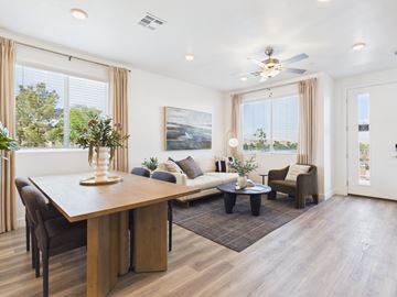 Henderson apartment for rent - A modern living room with a dining table and a couch.