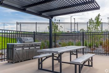 Grilling stations and patio area