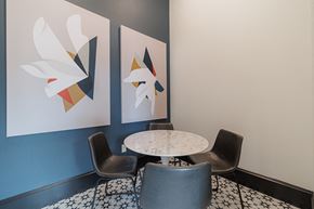 Kingwood apartment for rent - A dining room with a round table and chairs.