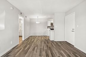 Glendale apartment for rent - the living room and kitchen of our studio apartment atrium