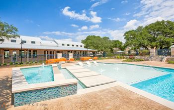 Resort-inspired swimming pool