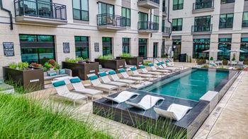 Resort-inspired infinity edge pool