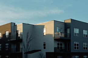 Nashville apartment for rent - Apartment buildings with balconies and windows are shown in the image.