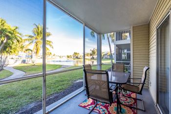 Enclosed personal patio or balcony