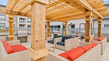 Outdoor cabanas & gourmet grilling stations