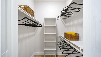 Generous walk-in closets