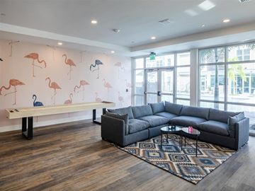 Tarpon Springs apartment for rent - a living room with a couch and a table