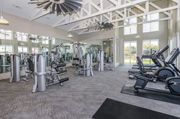 24/7 Fully-equipped, high-tech fitness center with cardio, free weights, and training stations
