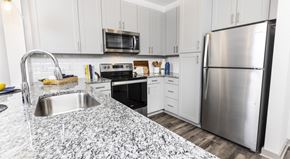 Nashville apartment for rent - Model Unit Living Kitchen