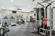 Huntersville apartment for rent - A well-equipped gym with a variety of exercise machines and equipment.at Greys Harbor at Lake Norman, Huntersville, 28078