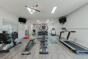 Houston apartment for rent - cardio and weight room in west houston luxury apartments
