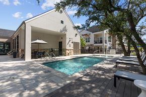 Leander apartment for rent - A modern house with a pool in the backyard.