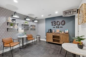 Coffee lounge with cafe-style seating
