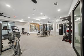 Anna apartment for rent - A spacious gym with a variety of equipment.
