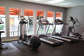 Dallas apartment for rent - a gym with treadmills and other exercise equipment