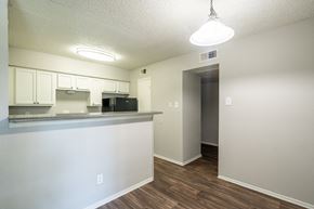 Tyler apartment for rent - a kitchen and living room in an apartment