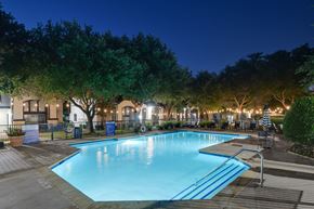 Plano apartment for rent - the swimming pool at night at the resort at longboat key club