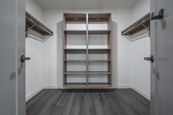 Custom walk-in closets*
