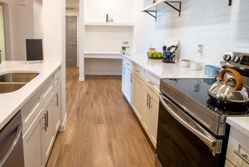 High gloss white cabinets*