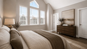 Myrtle Beach apartment for rent - A bedroom with a large bed and a painting on the wall.