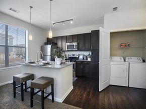 Oklahoma City apartment for rent - a kitchen with a counter top and a sink