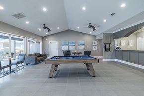 Richmond apartment for rent - A room with a pool table and a couch.