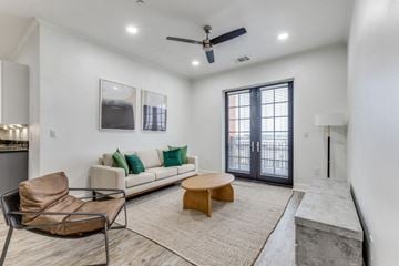 Baton Rouge apartment for rent - a living room with a couch and a coffee table