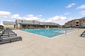Resort-style swimming pool