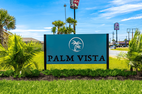 Panama City apartment for rent - the sign at the entrance to the street