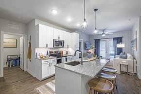 Panama City Beach apartment for rent - a kitchen with a counter top and a sink