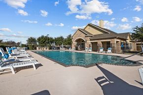 Killeen apartment for rent - the swimming pool at the preserve at polo towers apartments