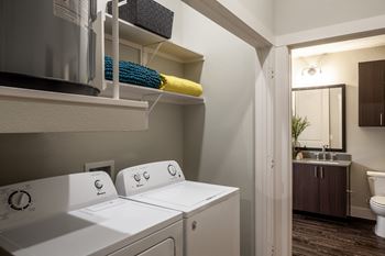 Washers and dryers included in every home