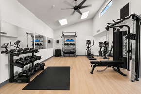 Yuma apartment for rent - A well-equipped gym with a variety of exercise equipment.