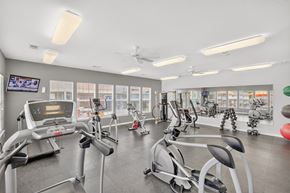 Antioch apartment for rent - A gym with treadmills, exercise bikes, and other equipment.