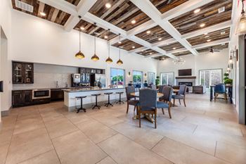 Entertaining kitchen, coffee bar and billiards