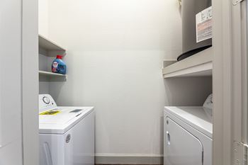 Full size washer & dryer connections