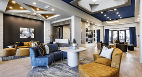 Georgetown townhouse for rent - a lobby with couches and chairs and a table