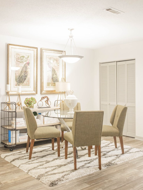 Antioch apartment for rent - a dining room with a table and chairs