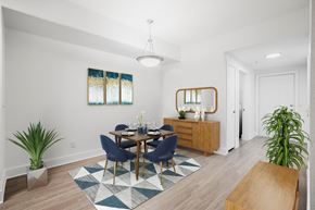 Apopka apartment for rent - A dining room with a set of chairs and a table