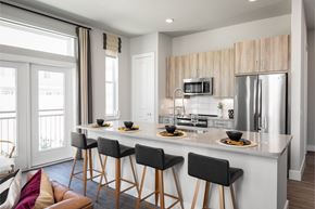 Houston apartment for rent - kitchen with barstools