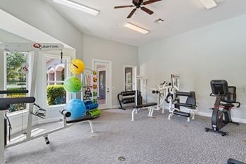 Fitness center with cardio and free weights