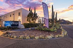 Tucson apartment for rent - Exterior of Zona Village Apartments building in Tucson, AZ featuring West Foothills apartments near Downtown Tucson and University of Arizona