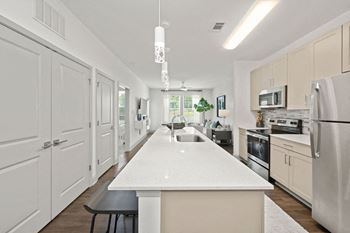 Expansive 9' kitchen islands