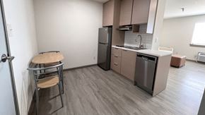 El Paso apartment for rent - a kitchen with a stove top oven next to a sink