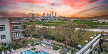 Two sky decks with panoramic views of downtown fort worth
