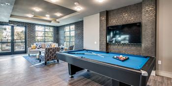 Lounge with billiards and tv