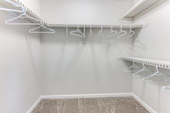 Spacious walk-in closets for ample storage