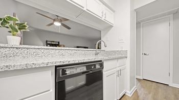 Spacious granite countertops