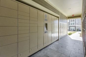 Package receiving lockers